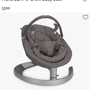 Nuna Leaf Curv Baby Seat in Charcoal Gray